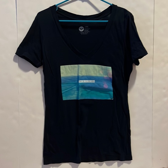 Roxy Tops - Roxy T shirt v neck blue t shirt size L